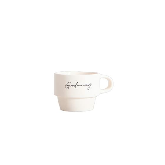 Homla VITI Ecru Mug Set, 4 pcs. x 85 ml