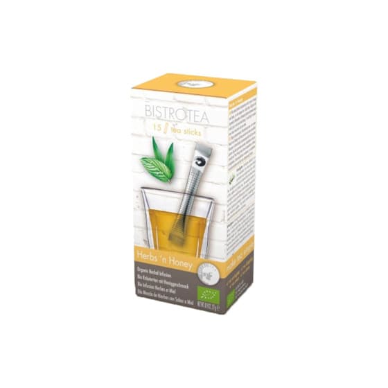 Organic herbal infusion Bistro Tea Herbs'n Honey, 15 pcs.