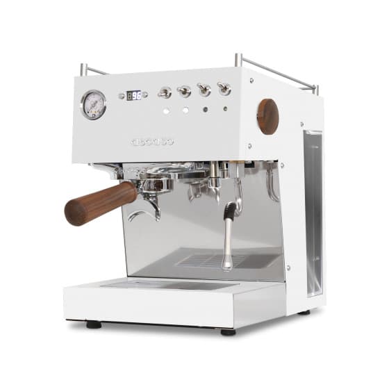 Ascaso Steel Duo PID V3 Espresso Coffee Machine, Pro for Home – White&Wood