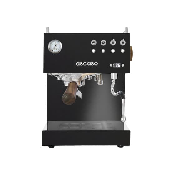 Ascaso Steel Duo PID Espresso Coffee Machine, Pro for Home - Black&Wood