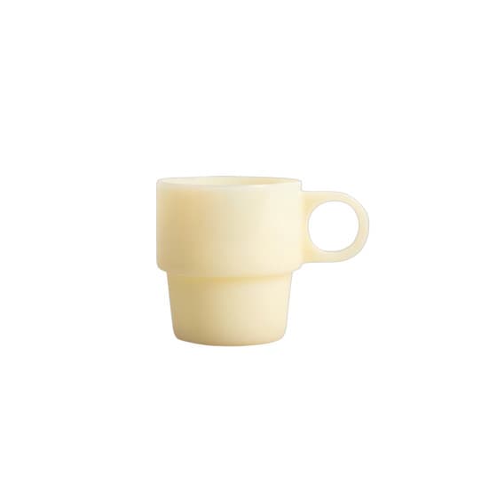 Homla PALLORA Yellow Glass with a Handle, 250 ml