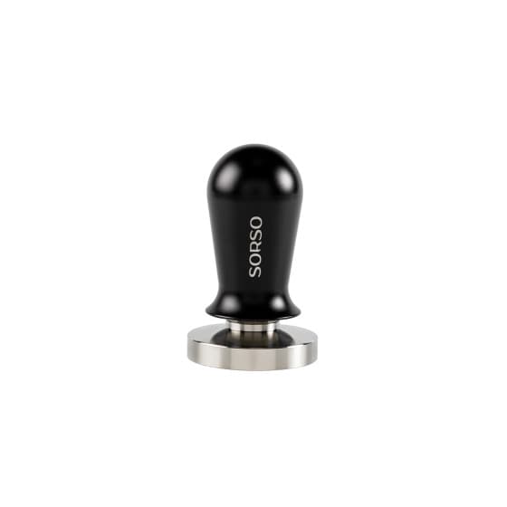 SORSO Barista dynamometric tamper, stainless steel, with an aluminium handle, 58 mm – Black