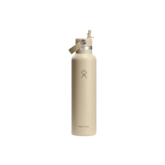 Hydro Flask Standard Mouth Flex Straw Cap Oat Thermal Bottle, 621 ml