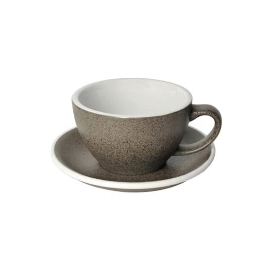 Café Latte cup with a saucer Loveramics Egg Granite, 300 ml