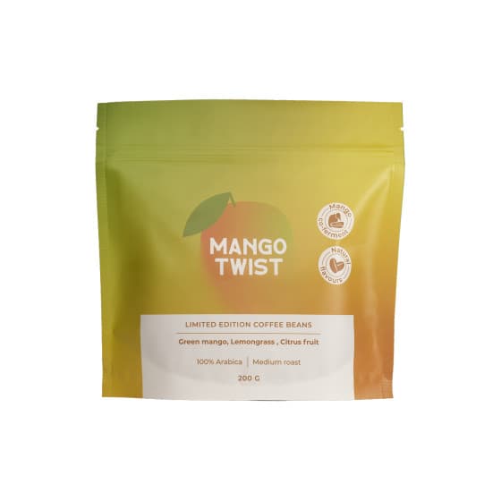 Limited-edition coffee beans Mango Twist (mango co-ferment), 200 g