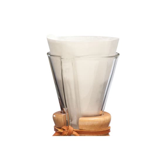 Unfolded paper filters Chemex Half Moon, 100 pcs. (for 3-Cup Chemex)