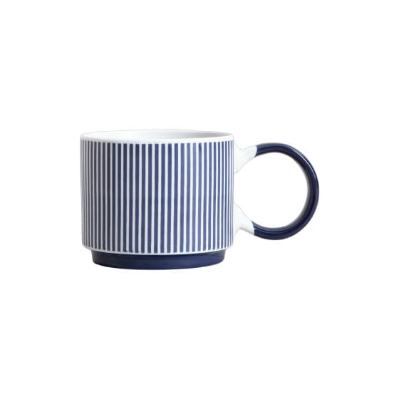Homla MULIGO Blue Stripes Mug, 250 ml