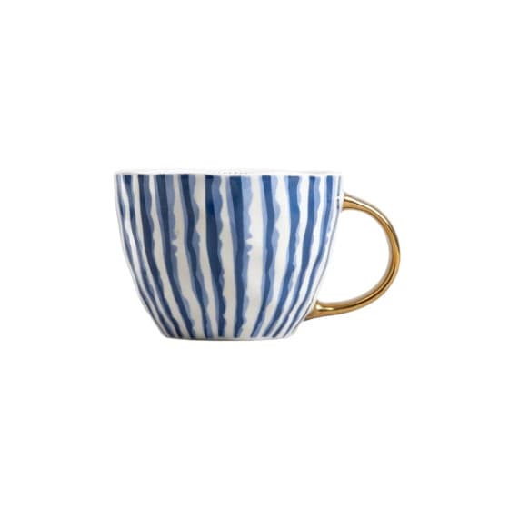 Homla ARWAL Blue Stripes Mug, 450 ml