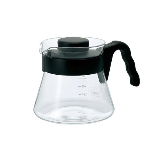 Hario V60 glass coffee server, 450 ml – Black