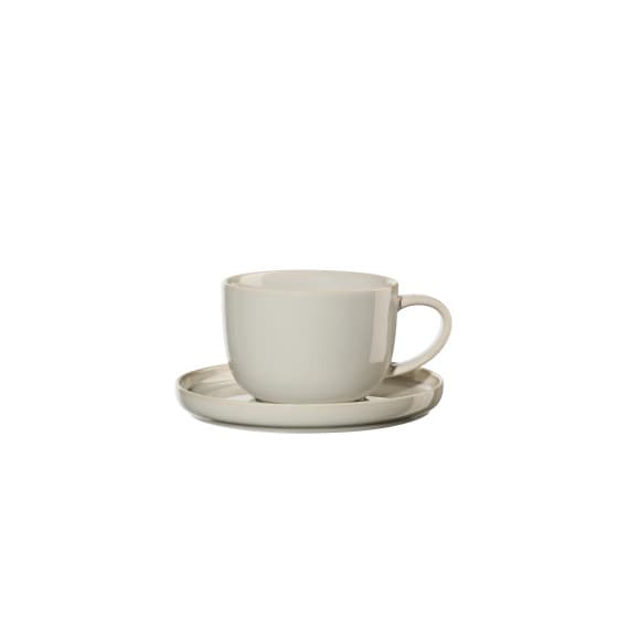 Asa Selection Coppa Tofu Tea Cup with a Saucer, 200 ml