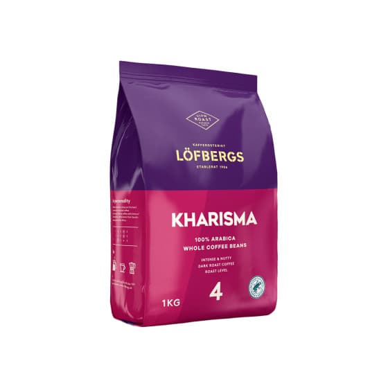Coffee beans Löfbergs Kharisma Rainforest Alliance, 1 kg
