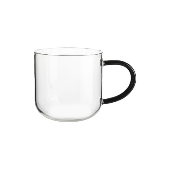 Mug Asa Selection Coppa Glass Black, 400 ml