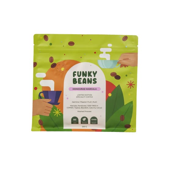 Specialty coffee beans Funky Beans Honduras Marcala, 200 g