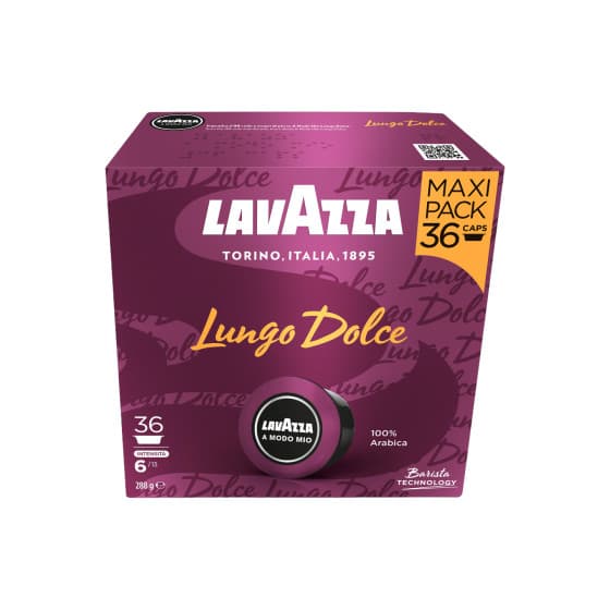 Lavazza A Modo Mio Lungo Dolce Coffee Capsules for Lavazza® Machines, 36 pcs.