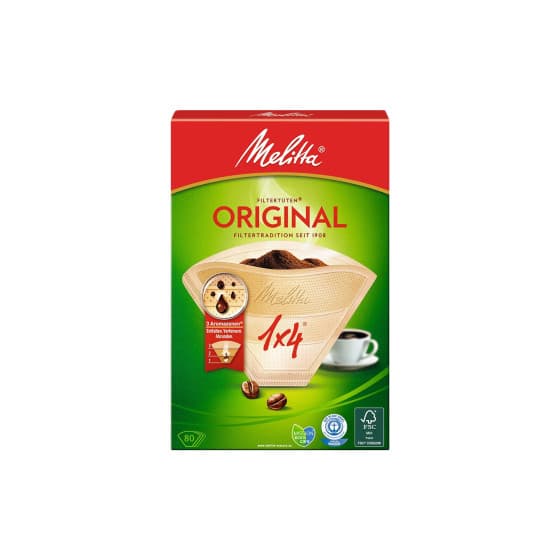 Paper coffee filters Melitta Original 1x4, 80 pcs.