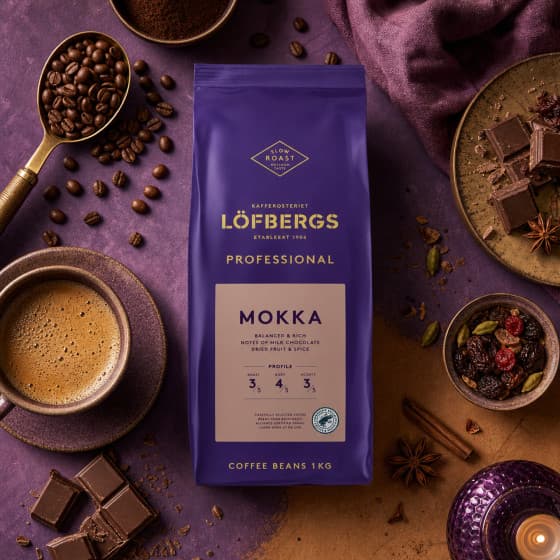 Coffee beans Löfbergs Professional Mocca, 1 kg