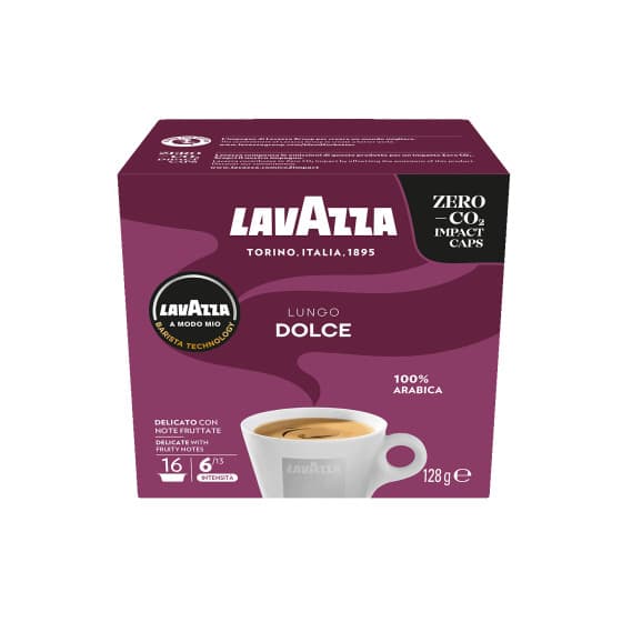 Coffee capsules for Lavazza® machines Lavazza A Modo Mio Lungo Dolce, 16 pcs.