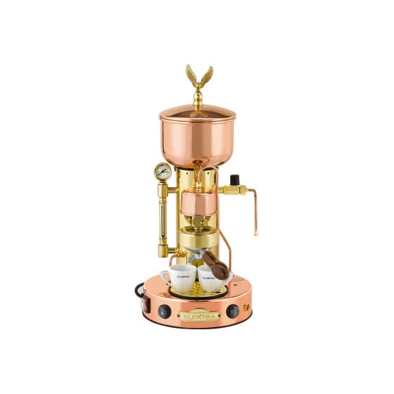 Elektra Micro Casa Semiautomatica SX Espresso Coffee Machine - Golden&Coral