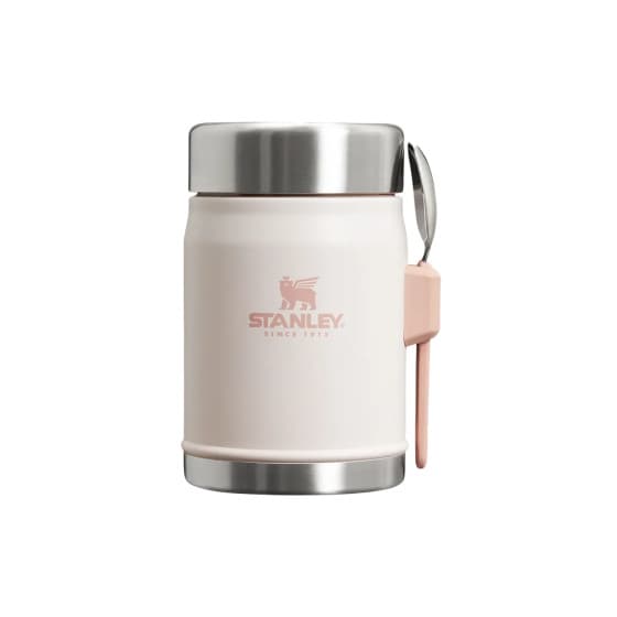 Thermos food jar with a spork Stanley Classic Legendary Rose Quartz, 0.4 l