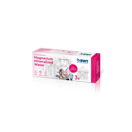 BWT magnesium-mineralised water filter cartridges, 3 pcs.