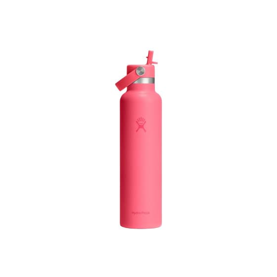 Hydro Flask Standard Mouth Flex Straw Cap Popstar Pink Thermal Bottle, 621 ml