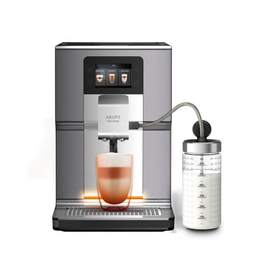 Krups Intuition Preference+ EA875E10 Bean To Cup Coffee Machine - Black/Silver