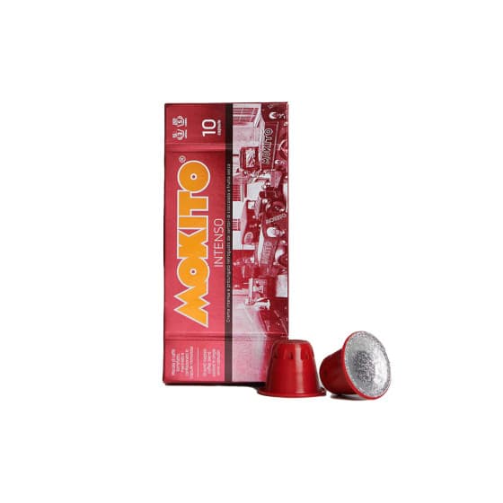 Coffee capsules compatible with Nespresso® Mokito Intenso, 10 pcs.