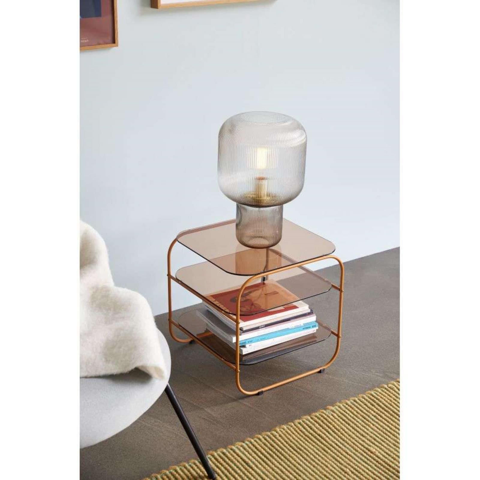 Hübsch Table lamp Ø27 cm Smoke