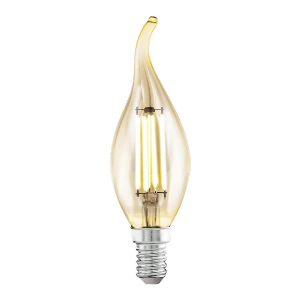 Eglo LED E14 Vintage CF35 Candle Flame LED Bulb 4W 2200K - 8 Pack