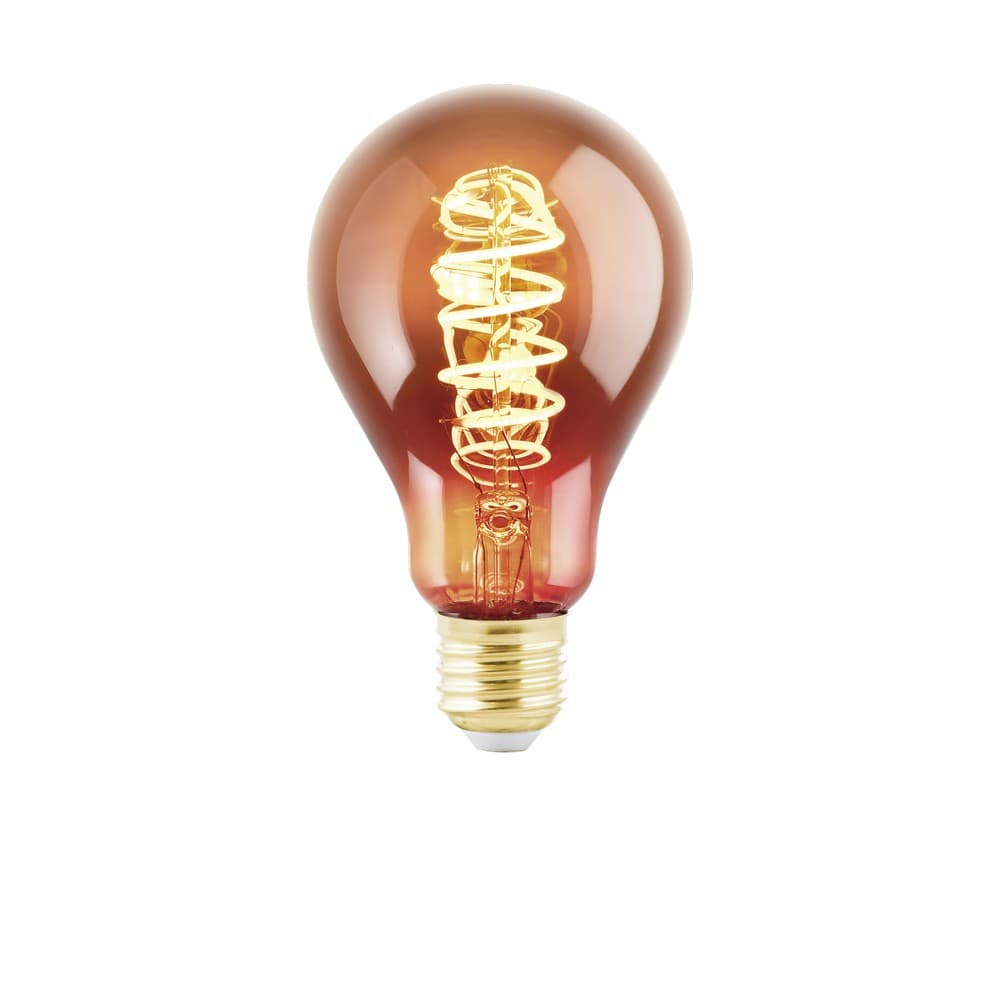 Eglo LED E27 Copper Vap A75 Spiral Dimmable LED Bulb 4W 2000K - 8 Pack