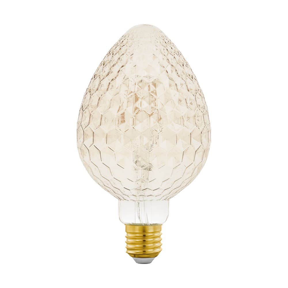 Eglo LED E27 Vintage Honeycomb B95 Dimmable LED Bulb 2.5W 2200K - 4 Pack