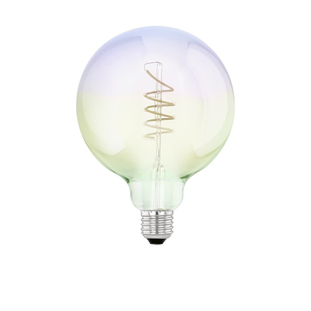 Eglo LED E27 Iridescent Globe G125 Spiral LED Bulb 4W 2000K - 4 Pack
