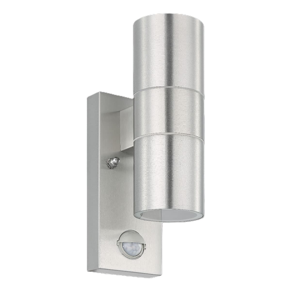 Eglo Riga 5 Stainless Steel Outdoor GU10 Wall Light IP44 with Sensor