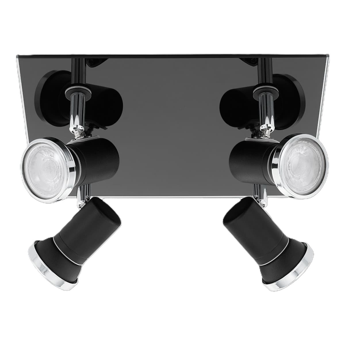 Eglo Tamara 1 Large Black Chrome GU10 Spotlight IP44