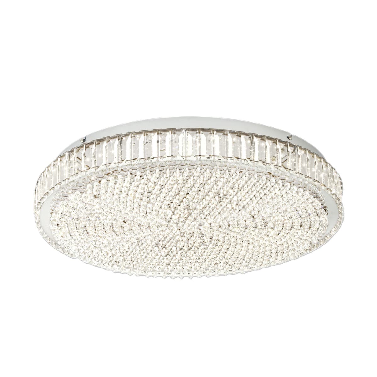 Eglo Balparda Large Chrome LED Ceiling Light 4000K