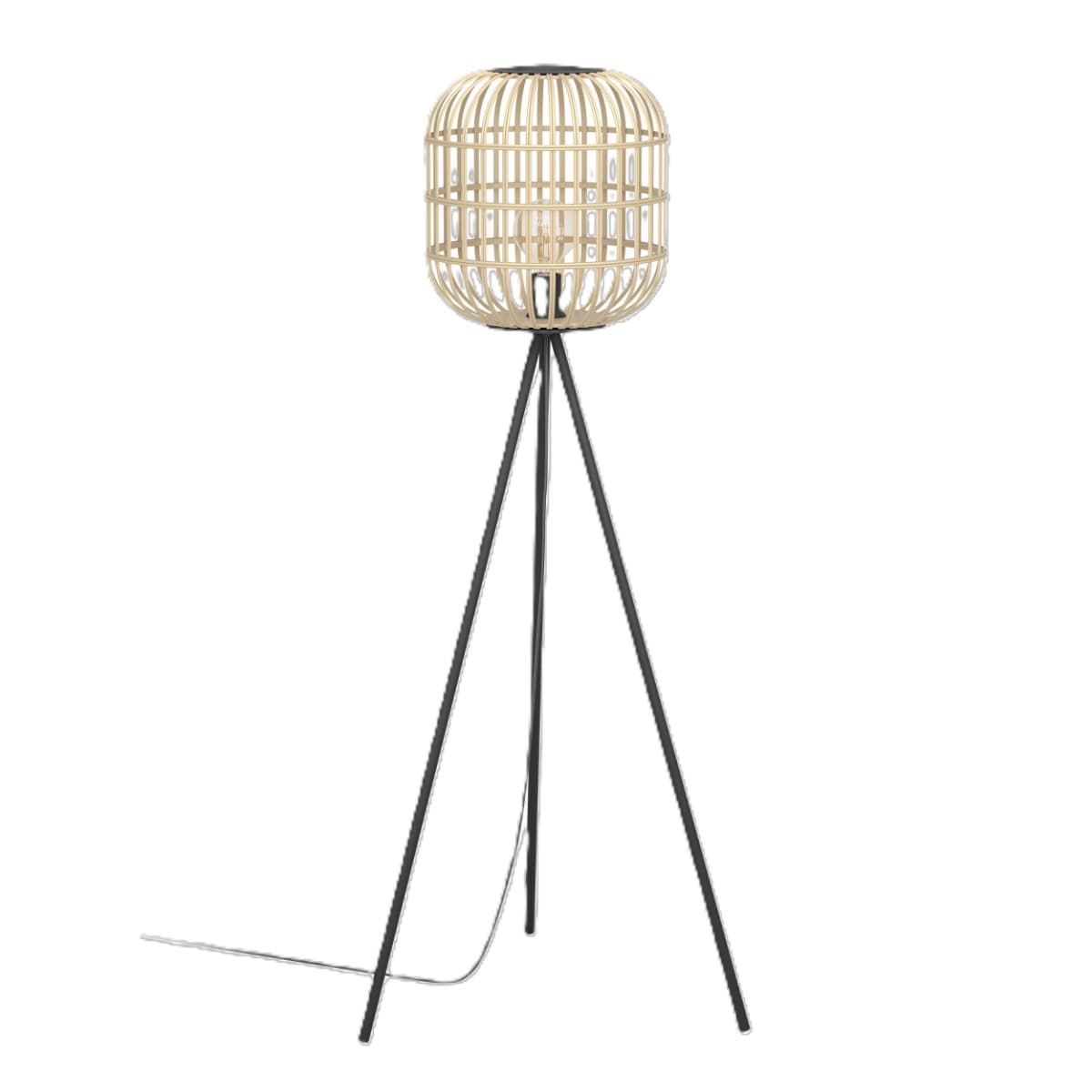 Eglo Bordesley Black E27 Floor Light