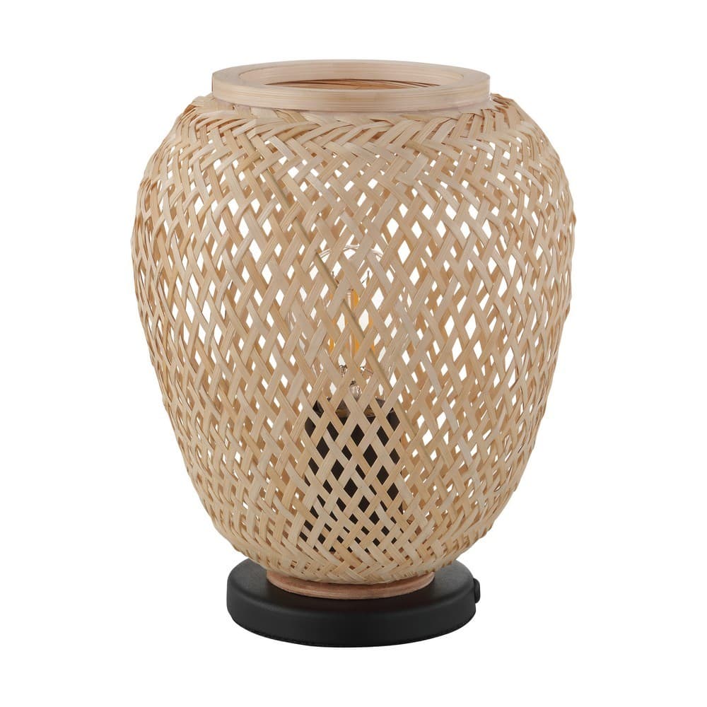Eglo Debly Wicker Table Light - Black - EGO Lighting