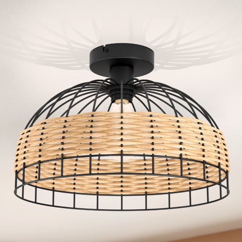 Eglo Anwick Black E27 Ceiling Light