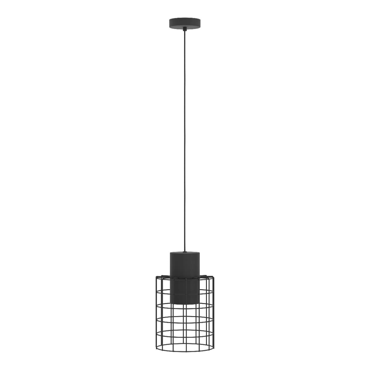 Eglo Milligan Small Black White E27 Pendant Light