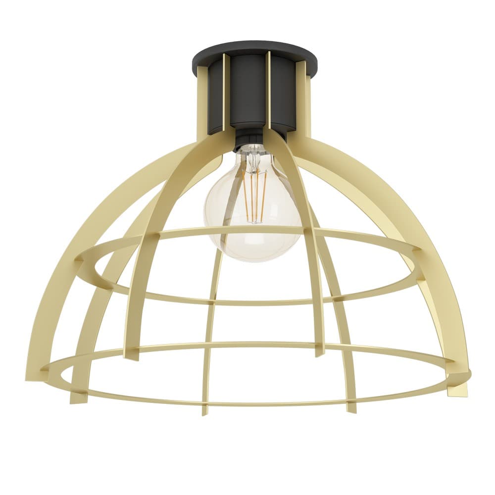 Eglo STILLINGTON Gold & Black Rounded Frame Ceiling Light