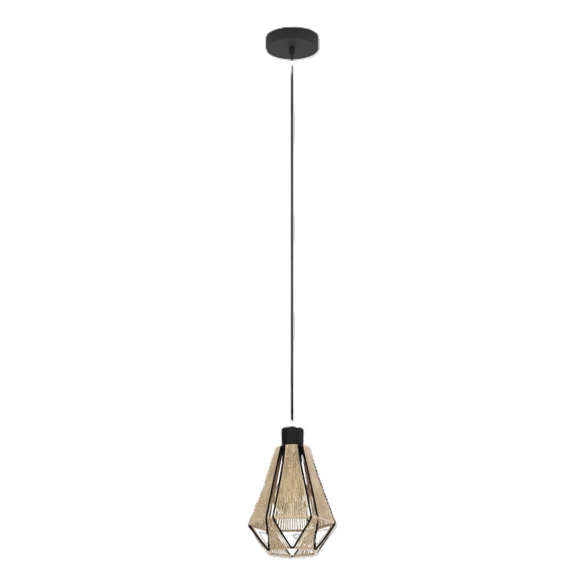 Eglo Adwickle Black E27 Pendant Light