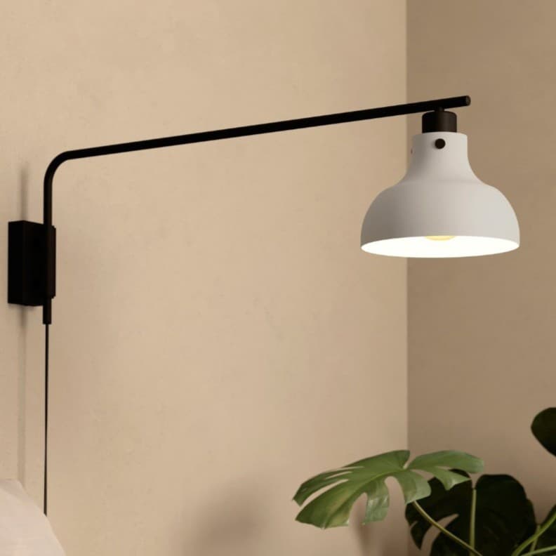 Eglo Matlock Grey Black E27 Wall Light