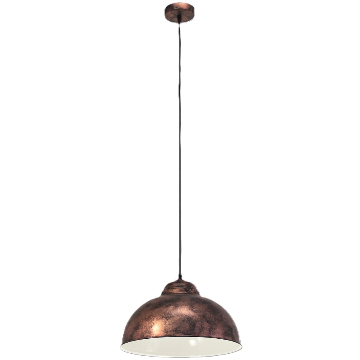 Eglo Truro 2 Antique Copper Coloured E27 Pendant Light