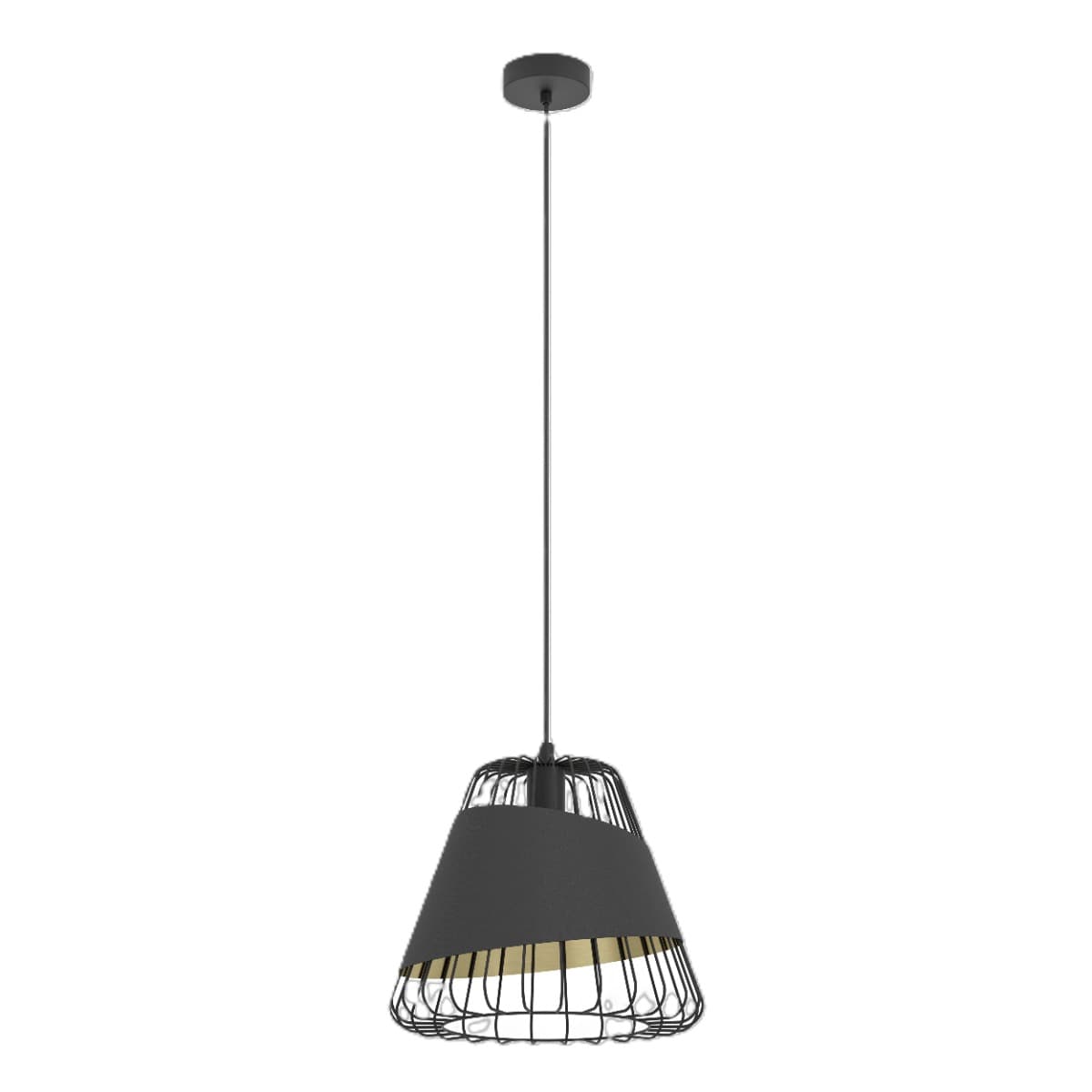Eglo Austell Black E27 Pendant Light