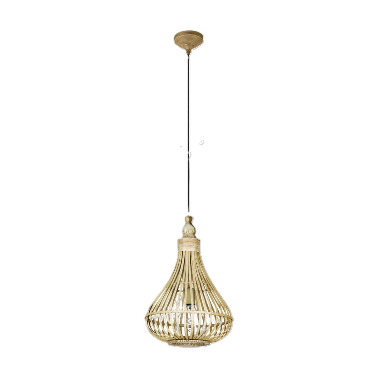 Eglo Amsfield Small Brown E27 Pendant Light