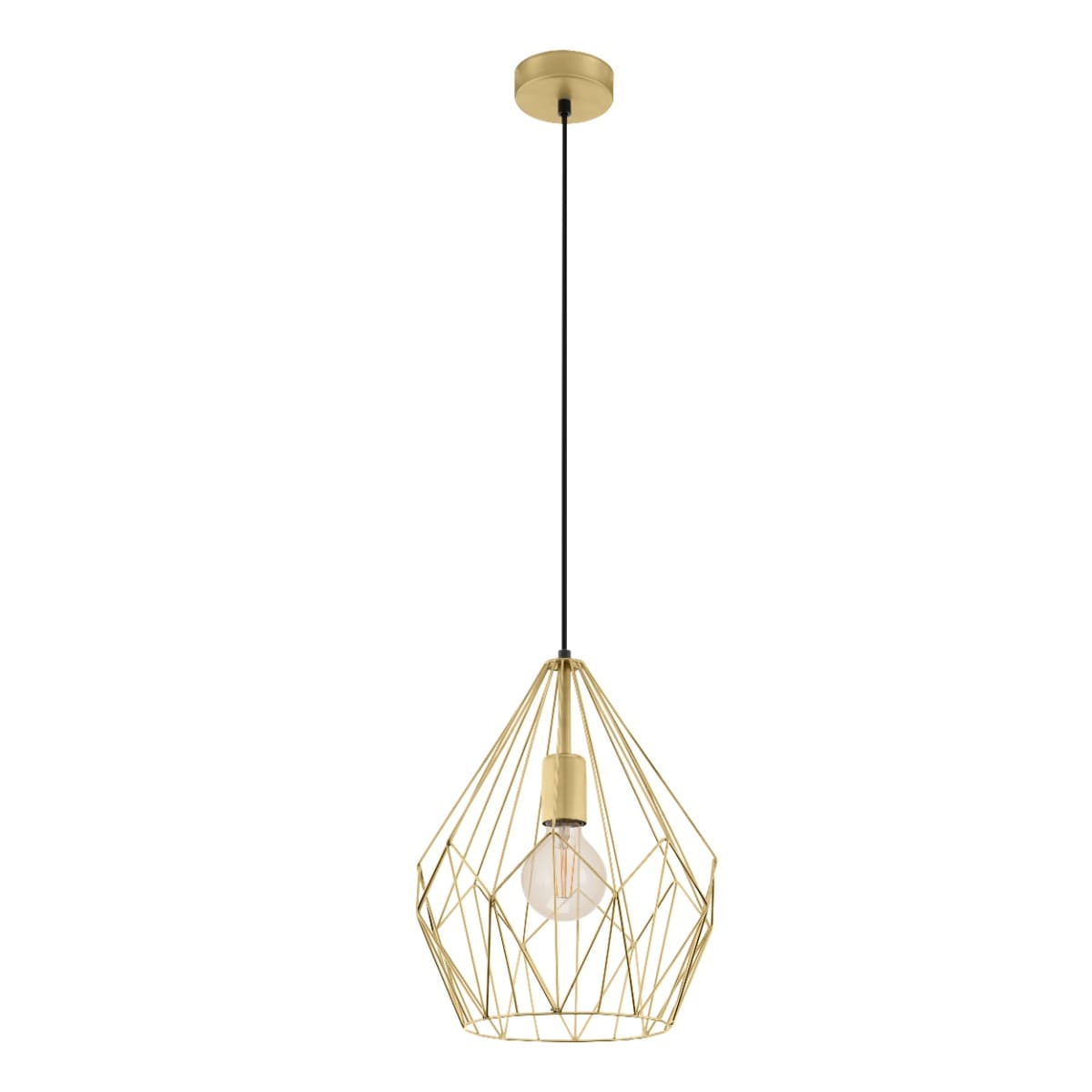 Eglo Carlton Gold-Coloured E27 Pendant Light