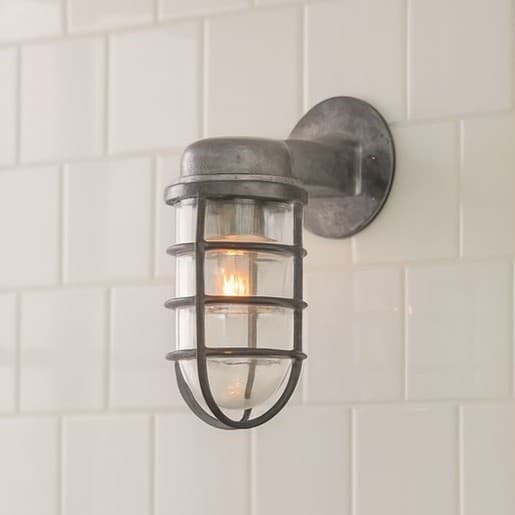 Broadwick Black Brushed White IP44 Rated Bathroom Bulkhead Wall Light - Soho Lighting - Brushed Brass