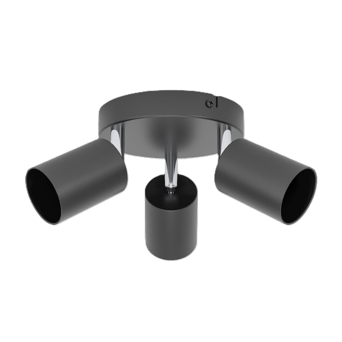 Eglo Reciso-E Black Triple GU10 Spotlight