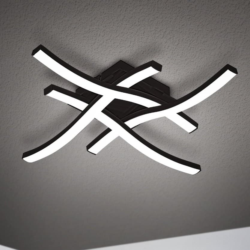 Eglo Cabezas-E Black LED Wall/Ceiling Light 3000K