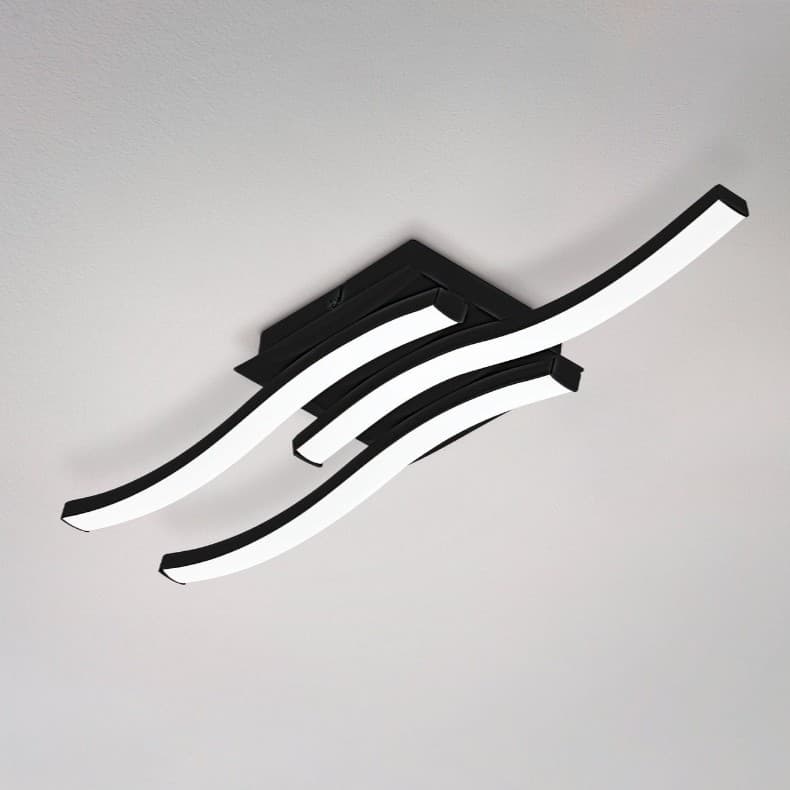 Eglo Cabezas-E Small Black LED Wall/Ceiling Light 4000K